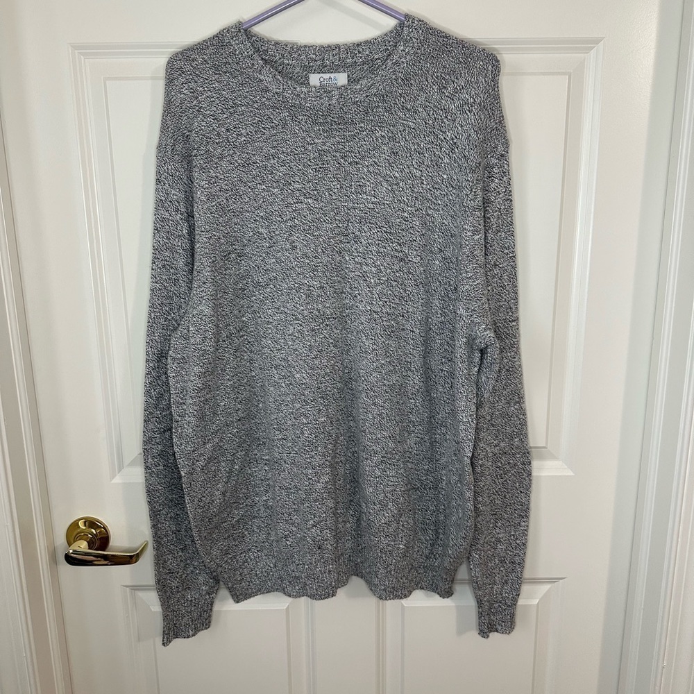 Mens Croft & Barrow Grey Sweater Size XL